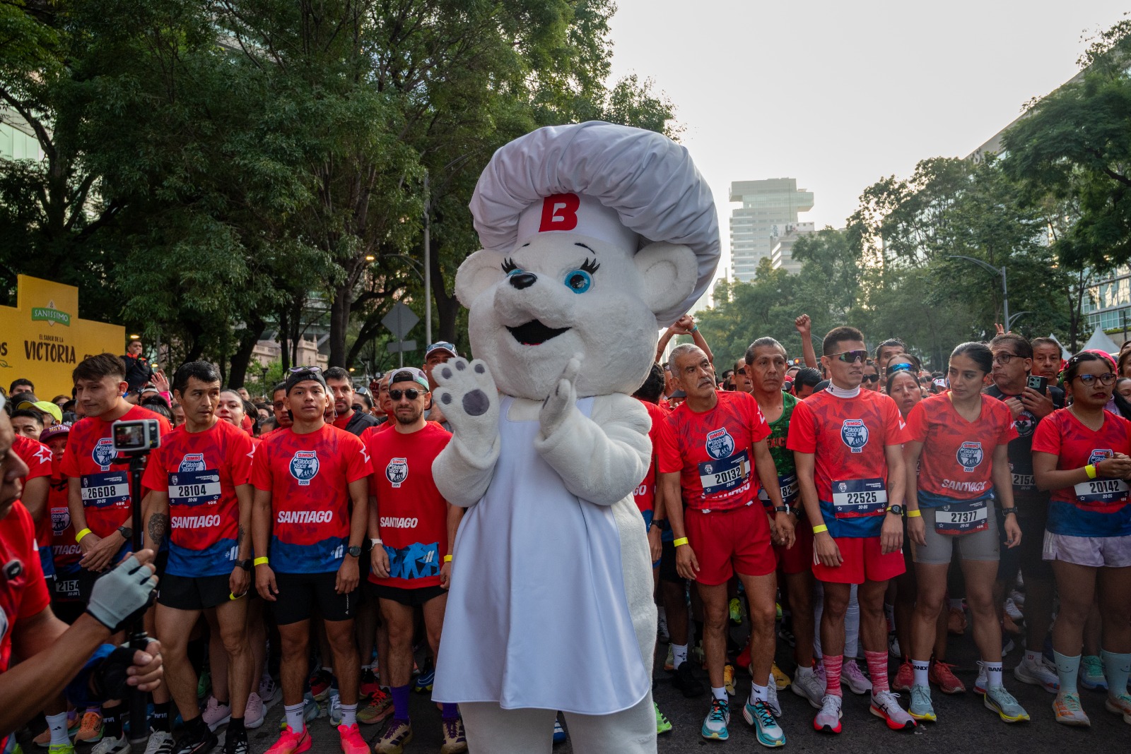 Bimbo Global Race participants get ready for the race